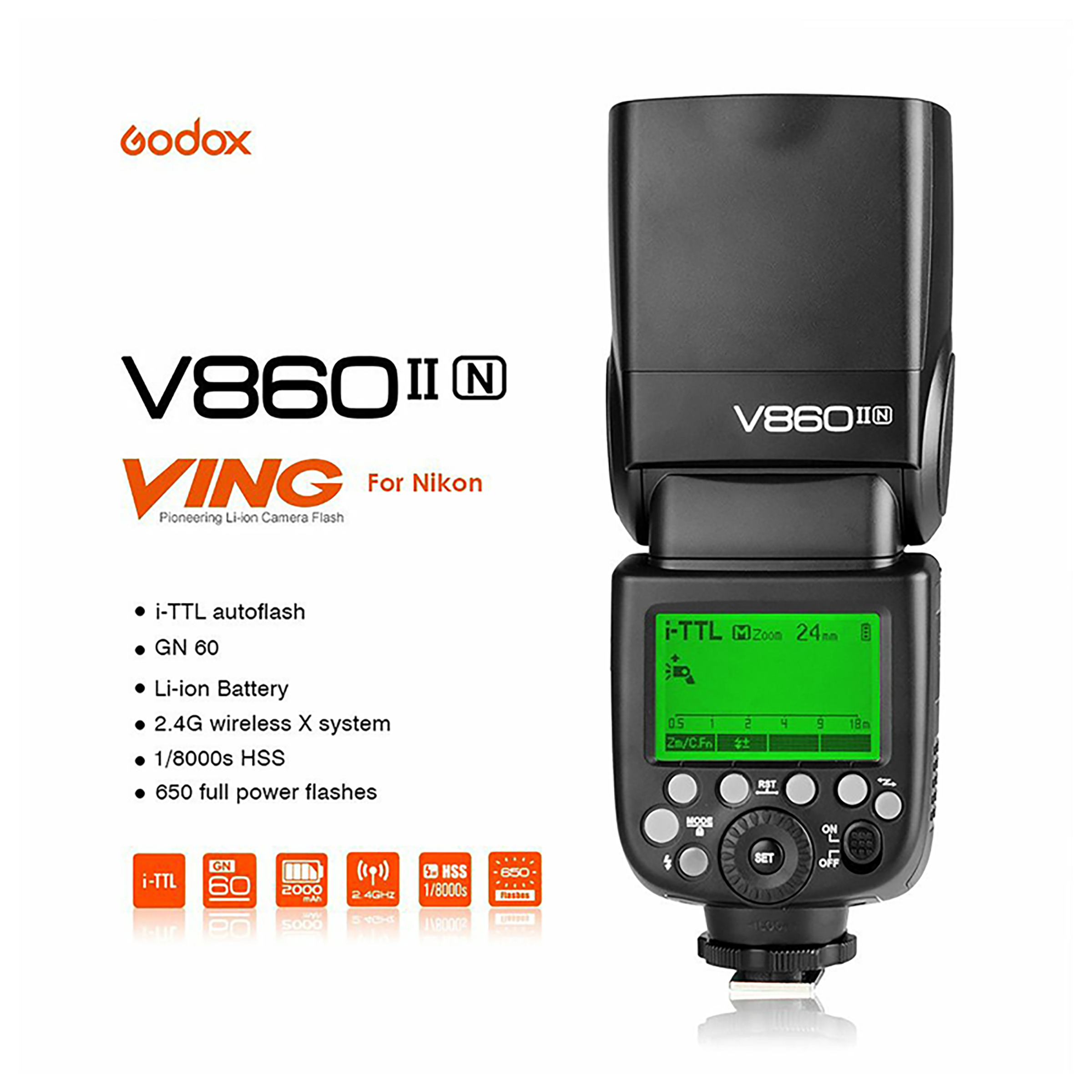 Buy Godox V860IIN Flash Speedlite for Nikon (2.4G Wireless X 